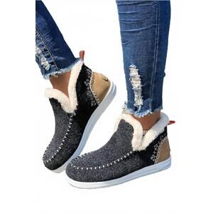 NEW DEAR LOVER ankle boot patchwork slippers in multi